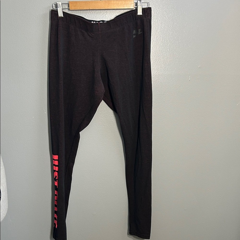 Nike pink and Black Leggings running tights